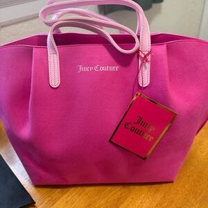 Juicy Couture Fuchsia and Light Pink Tote